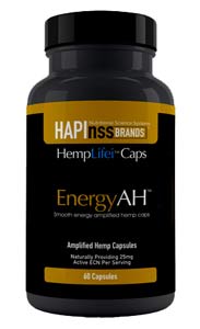 Hapinss EnergyAH Caps Amplified CBD Hemp Oil